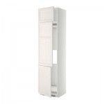 МЕТОД Выс шкаф для хол/мороз с 3 дверями - 60x60x240 см, Лаксарби белый, белый