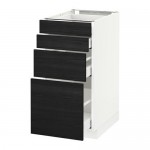 METOD/MAXIMERA напольн шкаф 4 фронт панели/4 ящика METOD/MAXIMERA напольн шкаф 4 фронт панели/4 ящика