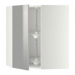 МЕТОД Угл нвсн шкф с вращающ секц - белый, Гревста нержавеющ сталь, 68x80 см МЕТОД Угл нвсн шкф с вращающ секц - белый, Гревста нержавеющ сталь, 68x80 см