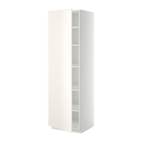 Ritueel comfort pik METHOD Hoge kast met planken - Wit, Wedding white, 60x60x200 cm  (192.239.39) - recensies, prijs, waar te koop