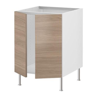 ФАКТУМ Напольн шкаф д раковины+2 двери - Софилунд светло-серый, 80 см