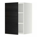 METOD шкаф навесной с полкой белый/Тингсрид черный 40x38.6x60 cm