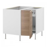 ФАКТУМ Угл напольн шкаф с вращающ секц - Софилунд светло-серый