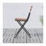 TÄRNÖ садовый стул складной черный/светло-коричневая морилка