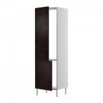 ФАКТУМ Высок шкаф д холодильн/мороз - Нексус коричнево-чёрный