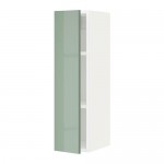 МЕТОД Шкаф навесной с полкой - белый, Калларп глянцевый светло-зеленый, 20x80 см МЕТОД Шкаф навесной с полкой - белый, Калларп глянцевый светло-зеленый, 20x80 см