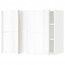 МЕТОД Угловой навесной шкаф с полками - белый, Рингульт глянцевый белый, 88x37x60 см
