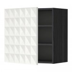 METOD шкаф навесной с полкой черный/Гэррестад белый 60x60 см