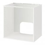 METOD напольный шкаф д/встр духовки/мойки белый 80x80 cm