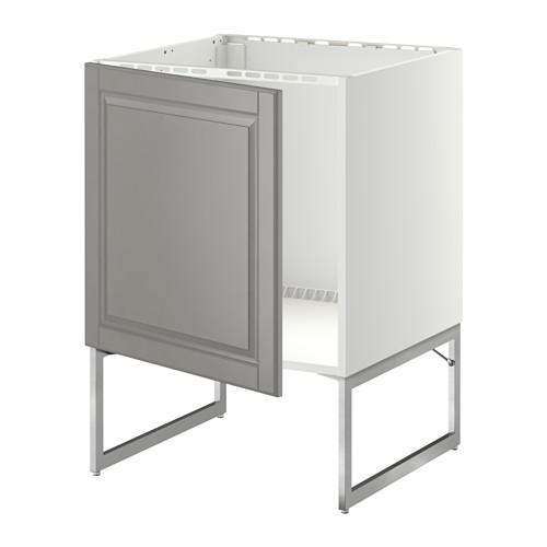МЕТОД Напольный шкаф для раковины - белый, Будбин серый МЕТОД Напольный шкаф для раковины - белый, Будбин серый