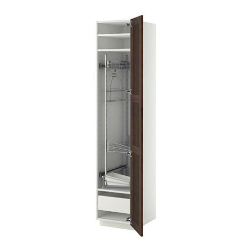 МЕТОД / ФОРВАРА Выс шк с отд д/акс д/убрк - белый, Эдсерум под дерево коричневый МЕТОД / ФОРВАРА Выс шк с отд д/акс д/убрк - белый, Эдсерум под дерево коричневый