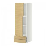 МЕТОД / МАКСИМЕРА Навесной шкаф/2дверцы/2ящика - 40x120 см, Тингсрид под березу, белый МЕТОД / МАКСИМЕРА Навесной шкаф/2дверцы/2ящика - 40x120 см, Тингсрид под березу, белый