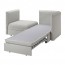 VALLENTUNA 2-местный модульный диван-кровать и хранение/Оррста светло-серый