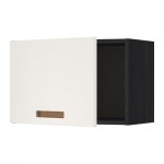 МЕТОД Шкаф навесной - 60x40 см, Мэрста белый, под дерево черный
