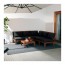 ÄPPLARÖ модульный угл 4-мест диван, садовый коричневая морилка/Холло черный