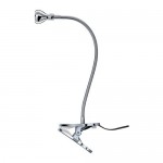 ЯНШО Софит настен/с зажимом, светодиодн - серебристый