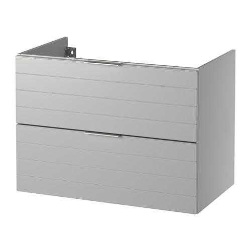 ГОДМОРГОН Шкаф для раковины с 2 ящ - светло-серый, 80x47x58 см ГОДМОРГОН Шкаф для раковины с 2 ящ - светло-серый, 80x47x58 см