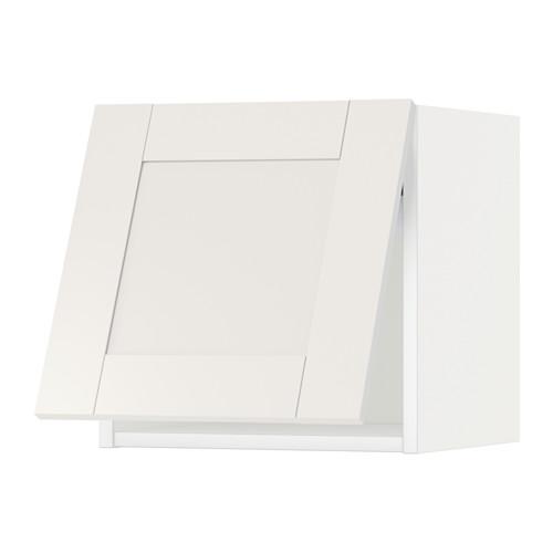 МЕТОД Горизонтальный навесной шкаф - белый, Сэведаль белый, 40x40 см