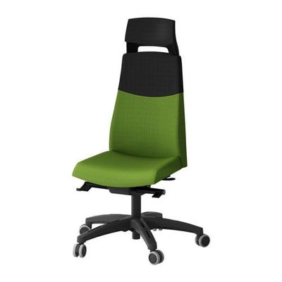 ВОЛЬМАР Рабочее кресло с подголовником - зеленый