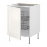 ФАКТУМ Напольный шкаф с проволочн ящиками - Рамшё белый, 60 см ФАКТУМ Напольный шкаф с проволочн ящиками - Рамшё белый, 60 см