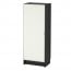 БИЛЛИ / МОРЛИДЕН Шкаф книжный со стеклянной дверью - черно-коричневый/стекло