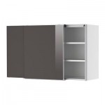 ФАКТУМ Навесной шкаф с рздвжн дверц - Абстракт серый, 120x70 см