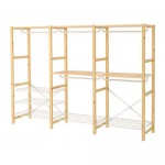 IVAR стеллаж с полками/штангами