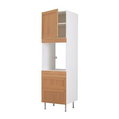 ФАКТУМ Высок шкаф для дух с дверью/3 ящ - Тидахольм дуб