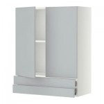 МЕТОД / ФОРВАРА Навесной шкаф/2дверцы/2ящика - 80x100 см, Веддинге серый, белый МЕТОД / ФОРВАРА Навесной шкаф/2дверцы/2ящика - 80x100 см, Веддинге серый, белый