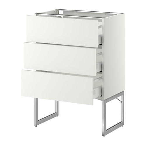 МЕТОД / МАКСИМЕРА Нплн шк 3 фрнт/3 средн ящика - белый, Хэггеби белый, 60x37x60 см МЕТОД / МАКСИМЕРА Нплн шк 3 фрнт/3 средн ящика - белый, Хэггеби белый, 60x37x60 см