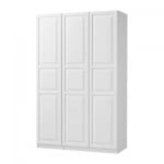 ПАКС Гардероб с 3 дверцами - Пакс Биркеланд белый, белый, 150x60x236 см