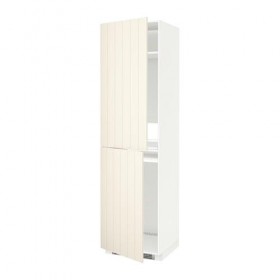 МЕТОД Высок шкаф д холодильн/мороз - белый, Хитарп белый с оттенком, 60x60x220 см