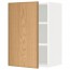 МЕТОД Шкаф навесной с полкой - белый, Экестад дуб, 40x60 см
