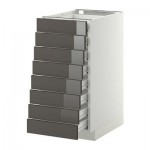 МЕТОД / ФОРВАРА Наполн шкаф 8 фронт/8 низк ящиков - 40x60 см, Рингульт глянцевый серый, белый МЕТОД / ФОРВАРА Наполн шкаф 8 фронт/8 низк ящиков - 40x60 см, Рингульт глянцевый серый, белый