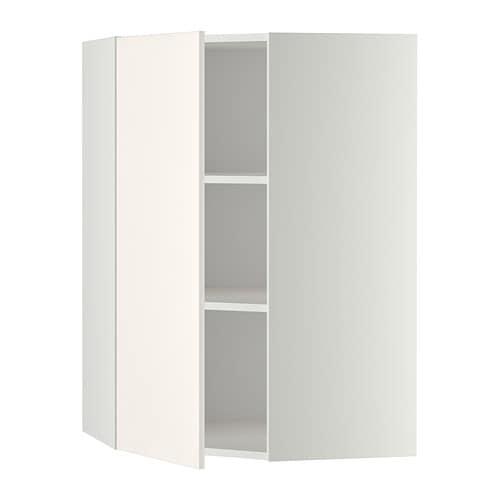 МЕТОД Угловой навесной шкаф с полками - белый, Веддинге белый, 68x100 см МЕТОД Угловой навесной шкаф с полками - белый, Веддинге белый, 68x100 см