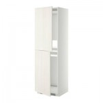 МЕТОД Высок шкаф д холодильн/мороз - 60x60x200 см, Росдаль белый ясень, белый