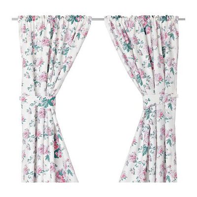 МАЛЁРТ Гардины с прихватами, 2 шт