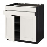 МЕТОД / МАКСИМЕРА Нап шк д/вар панели/2ящ/2фасада/1ящ - под дерево черный, Сэведаль белый