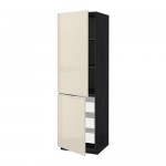 METOD/MAXIMERA высокий шкаф+полки/3 ящика/2 дверцы оцинковка METOD/MAXIMERA высокий шкаф+полки/3 ящика/2 дверцы оцинковка