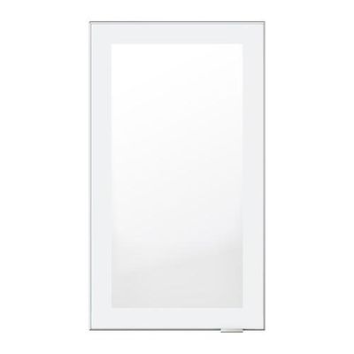 РУБРИК Стеклянная дверь - прозрачное стекло/алюминий, 30x92 см