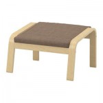 ПОЭНГ Табурет для ног - Исунда коричневый, березовый шпон