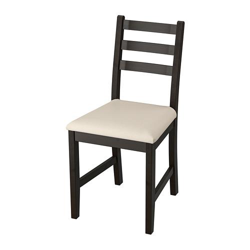 LERHAMN стул черно-коричневый/Виттарид бежевый