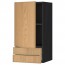 МЕТОД / МАКСИМЕРА Навесной шкаф с дверцей/2 ящика - под дерево черный, Экестад дуб, 40x80 см