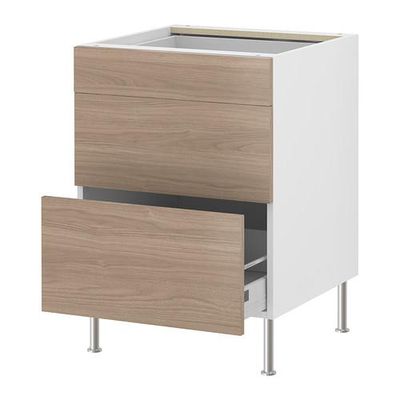 ФАКТУМ Напольный шкаф с 3 ящиками - Софилунд светло-серый, 60 см ФАКТУМ Напольный шкаф с 3 ящиками - Софилунд светло-серый, 60 см