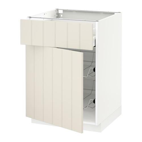 МЕТОД / МАКСИМЕРА Напольн шкаф с пров корз/ящ/дверью - белый, Хитарп белый с оттенком, 60x60 см МЕТОД / МАКСИМЕРА Напольн шкаф с пров корз/ящ/дверью - белый, Хитарп белый с оттенком, 60x60 см