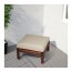HÅLLÖ подушка на сиденье,д/садовой мебели бежевый 62x62 cm