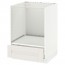 МЕТОД / МАКСИМЕРА Напольный шкаф д/духовки, с ящиком - белый, Сэведаль белый