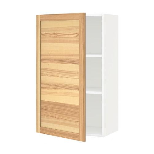 МЕТОД Шкаф навесной с полкой - белый, Торхэмн естественный ясень, 60x100 см МЕТОД Шкаф навесной с полкой - белый, Торхэмн естественный ясень, 60x100 см