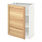 МЕТОД Напольный шкаф с полками - белый, Торхэмн естественный ясень, 60x37 см МЕТОД Напольный шкаф с полками - белый, Торхэмн естественный ясень, 60x37 см