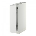 МЕТОД Напол шкаф/выдв внутр элем - Нодста белый/алюминий, белый